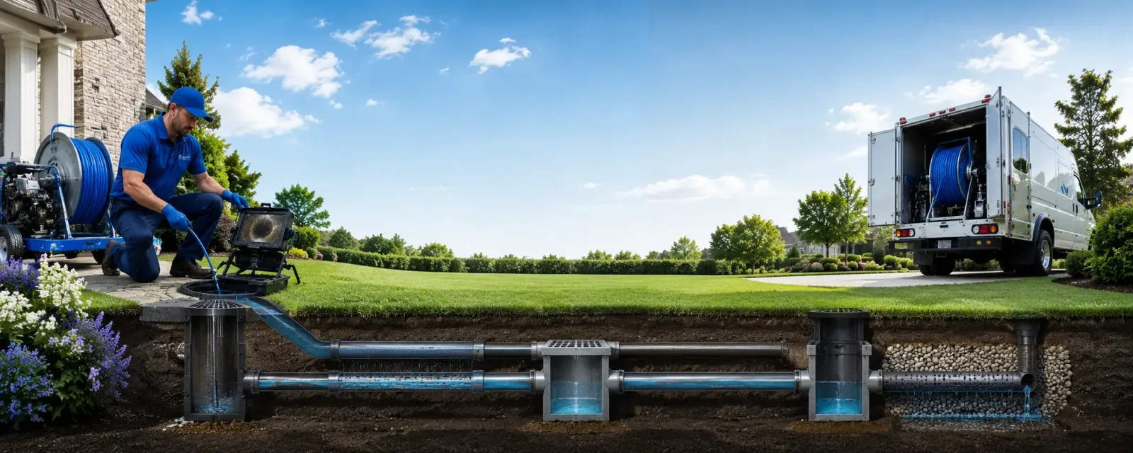 Outdoor drain cleaning information for Hinckley, ME